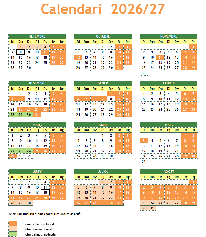 CALENDARI